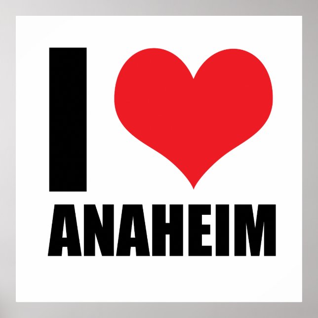 I kärlek Anaheim Poster (Framsidan)