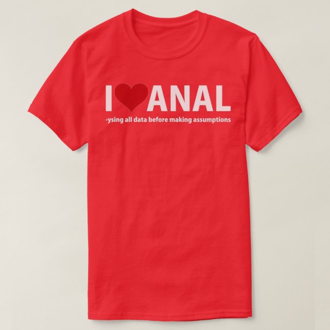 I kärlek anal t shirt (Design framsida)