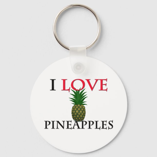 I Kärlek Ananas Nyckelring (Framsida)