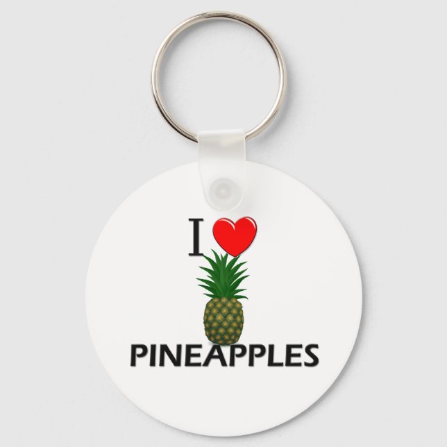 I Kärlek Ananas Nyckelring (Framsida)