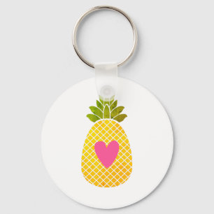 I kärlek Ananas Nyckelring