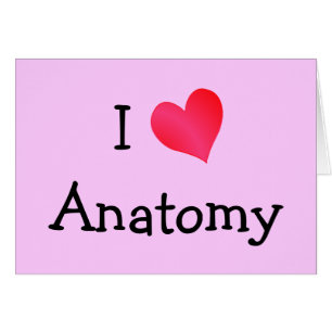 I Kärlek Anatomy Hälsningskort