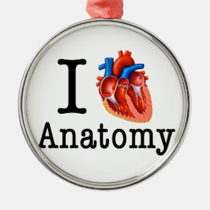 I kärlek Anatomy Julgransprydnad Metall
