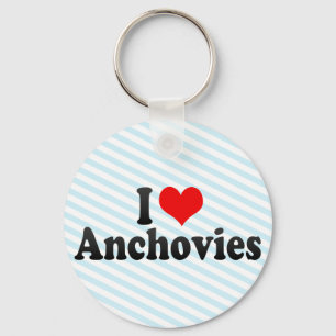I Kärlek Anchovies Nyckelring