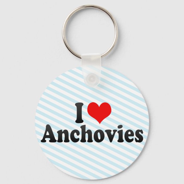 I Kärlek Anchovies Nyckelring (Framsida)