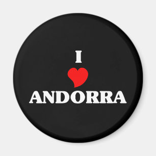 I Kärlek Andorra Magnet