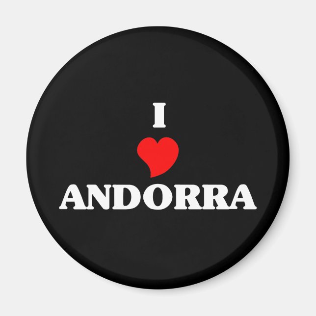 I Kärlek Andorra Magnet (Framsidan)