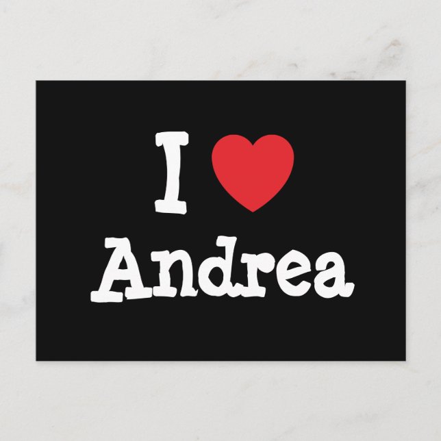 I kärlek Andrea eart T-Shirt Vykort (Framsida)