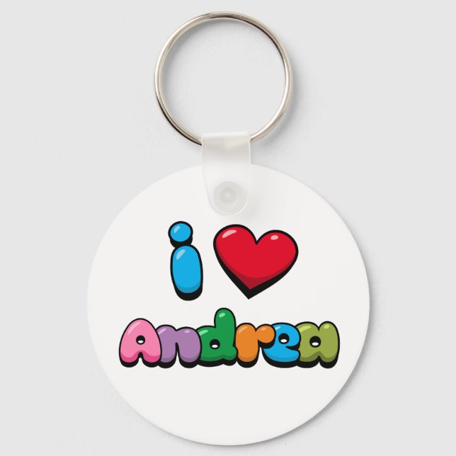 I Kärlek Andrea Nyckelring (Framsida)
