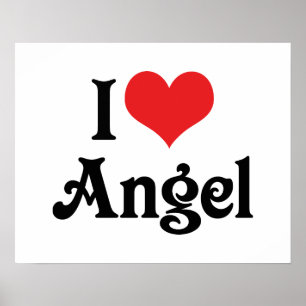 I Kärlek Angel Poster