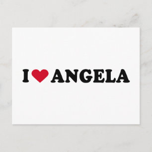 I KÄRLEK ANGELA VYKORT