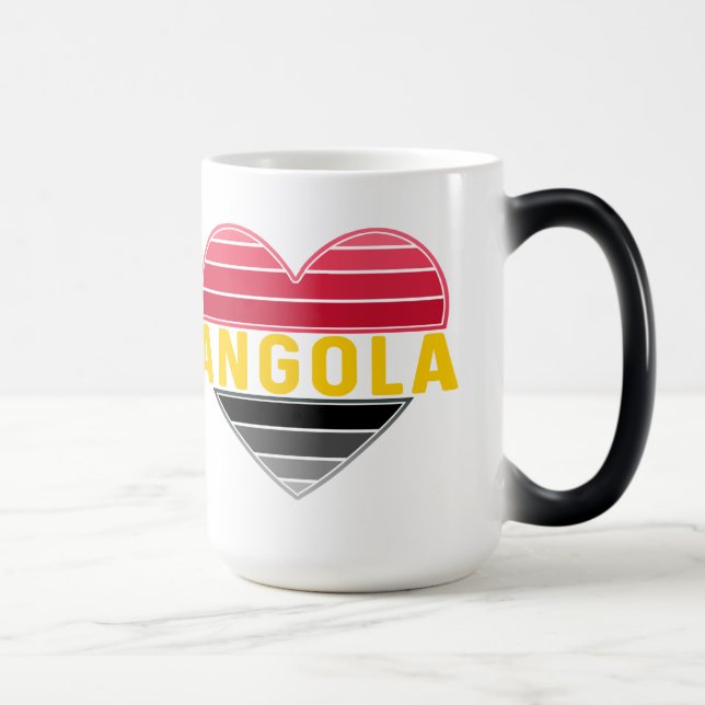 I Kärlek Angola, Angolan Heart Magisk Mugg (Höger)