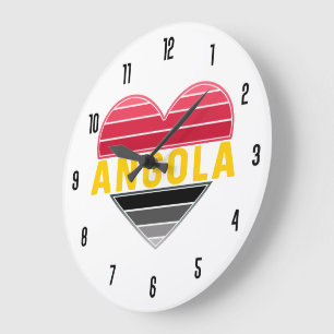 I Kärlek Angola, Angolan Heart Stor Klocka
