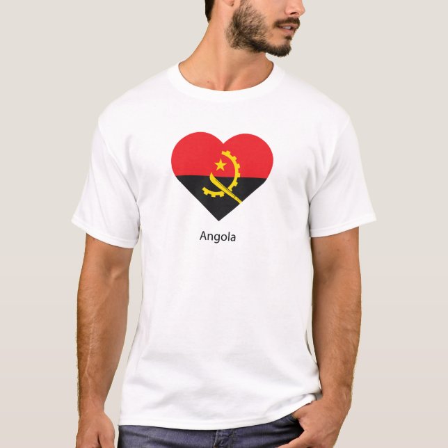 I Kärlek Angola T Shirt (Framsida)