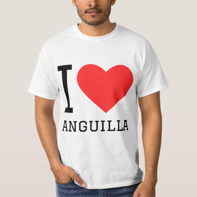 I kärlek anguilla t shirt (Framsida)