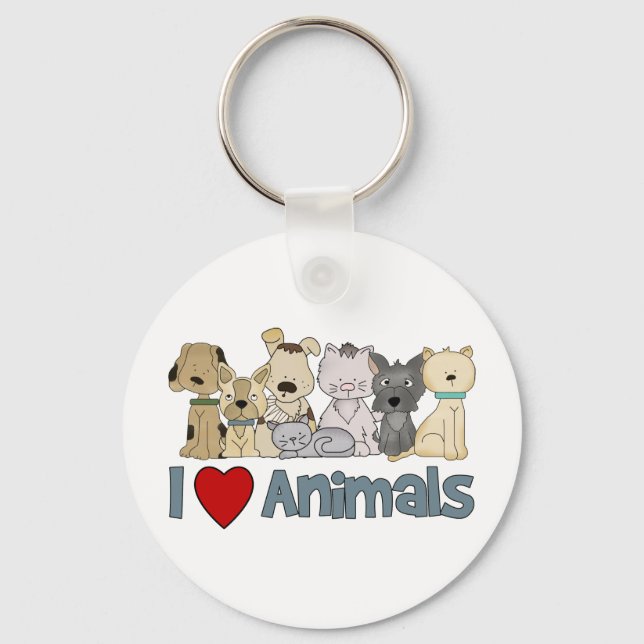 I Kärlek Animals Nyckelring (Framsida)