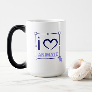 I Kärlek Animate Magisk Mugg