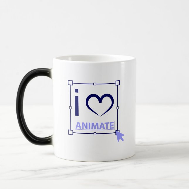 I Kärlek Animate Magisk Mugg (Vänster)