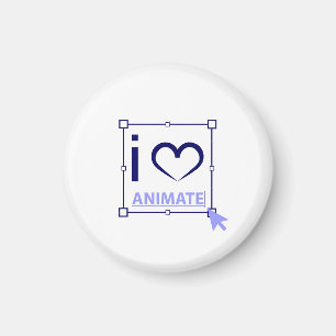 I Kärlek Animate Magnet