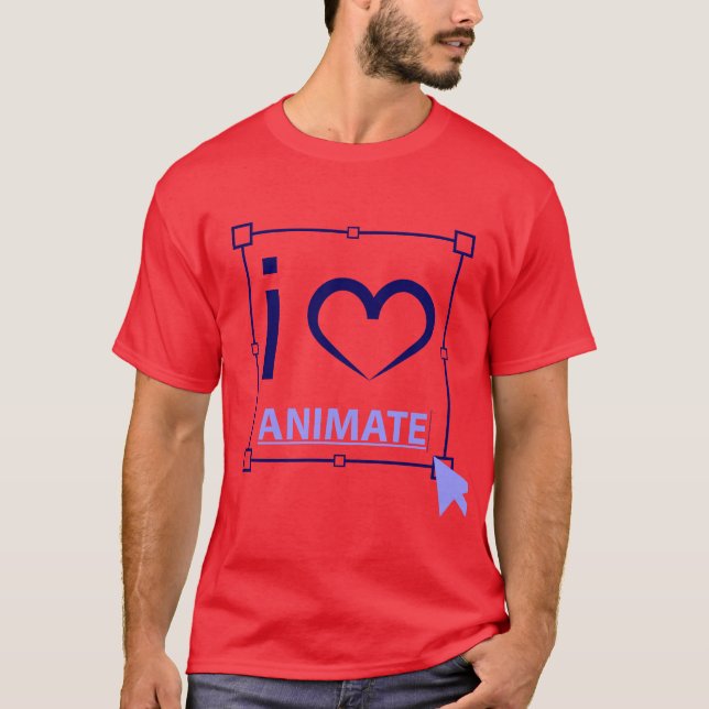 I Kärlek Animate T Shirt (Framsida)
