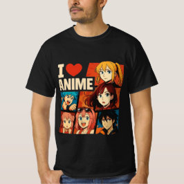 I Kärlek Anime Fläkt Art T Shirt