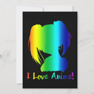 i kärlek anime lustig manga cosplay julkort