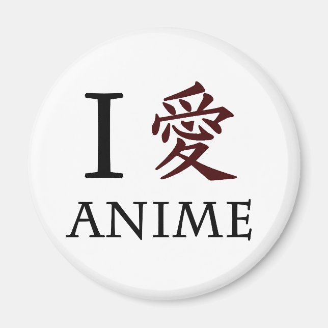 I Kärlek Anime Magnet (Framsidan)