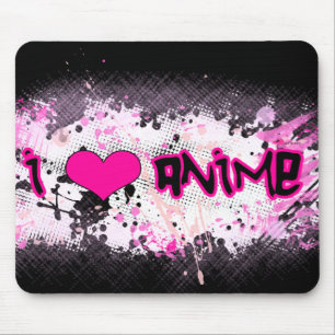 I Kärlek Anime Mousepad Musmatta