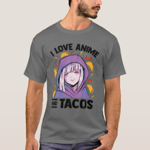 I Kärlek Anime och Avocados - Kawaii Blushing Otak T Shirt