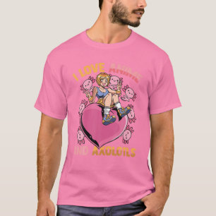 I Kärlek Anime och Axolotls - Cute Kawaii Heart Gi T Shirt