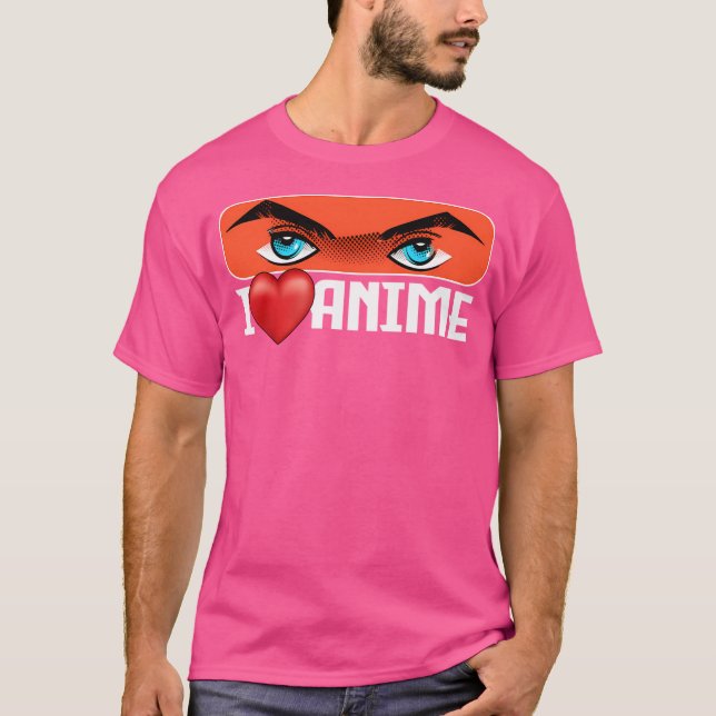 I Kärlek Anime T Shirt (Framsida)