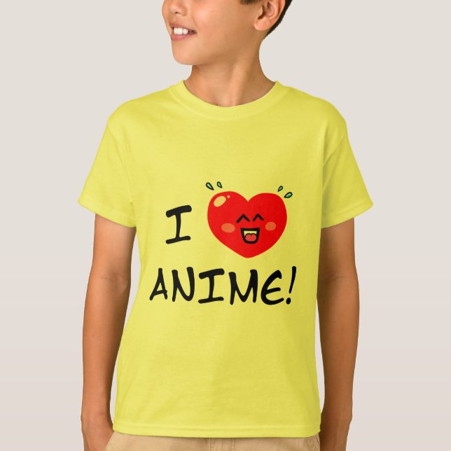 I Kärlek Anime T-shirt (Framsida)