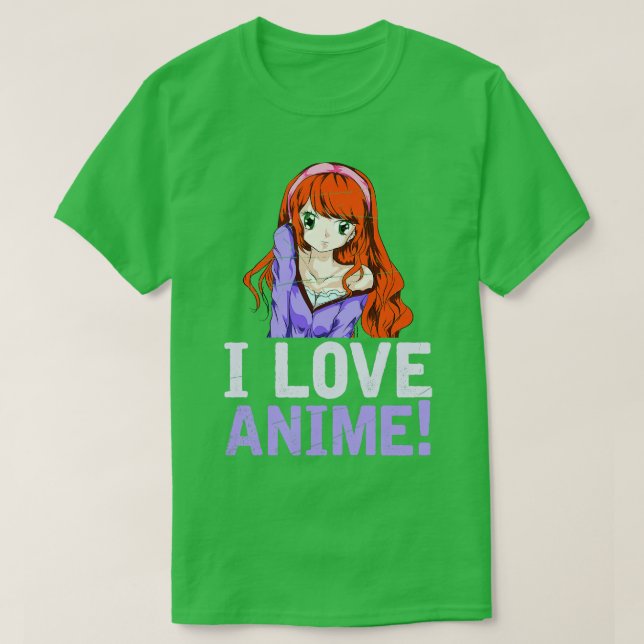 I Kärlek Anime T Shirt (Design framsida)
