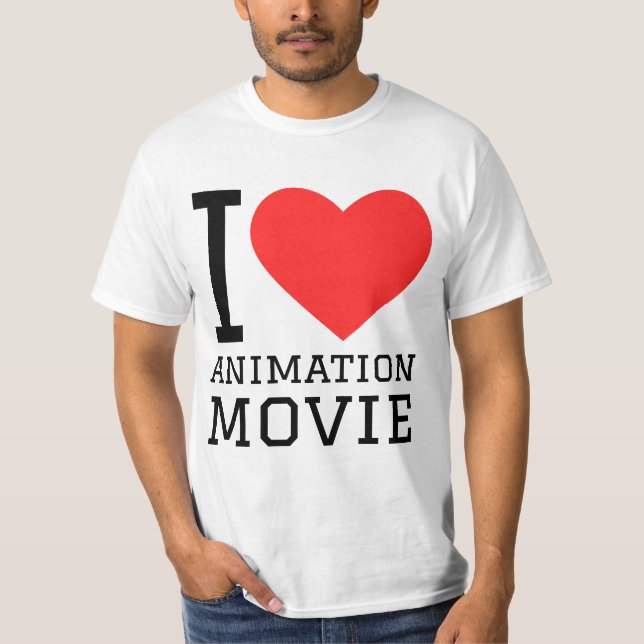I kärlek animeringsfilm t shirt (Framsida)