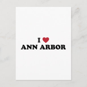 I Kärlek Ann Arbor Michigan Vykort