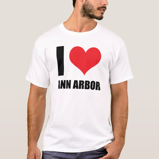 I kärlek Ann Arbor T Shirt (Framsida)