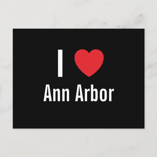 I kärlek Ann Arbor Vykort (Framsida)