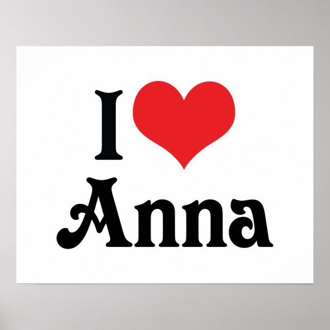 I Kärlek Anna Poster (Framsidan)