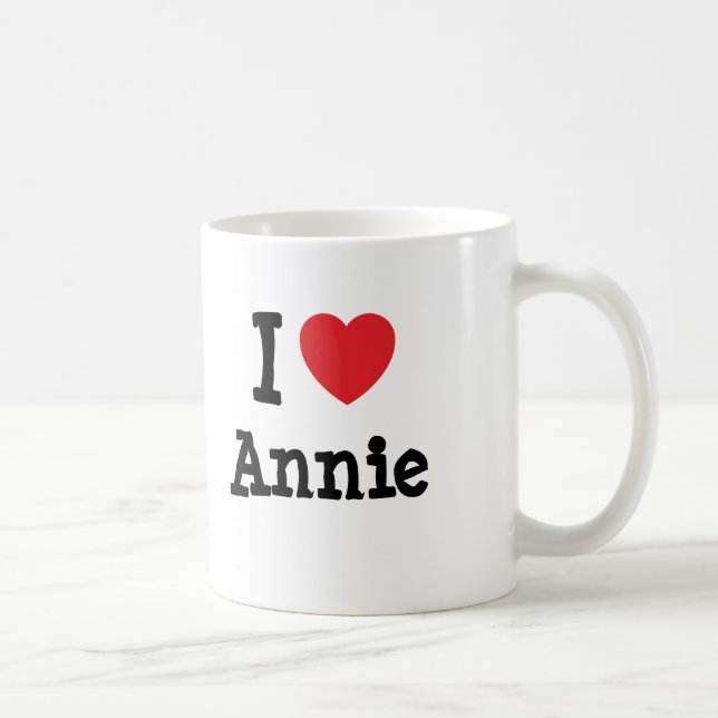I kärlek Annie hjärta T-Shirt Kaffemugg (Höger)