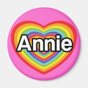 I kärlek Annie, regnbåge Magnet