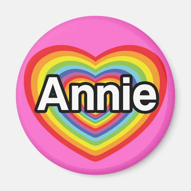 I kärlek Annie, regnbåge Magnet (Framsidan)