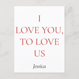 I kärlek anpassar du och oss personlighet vykort