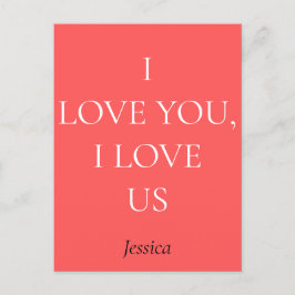 I kärlek anpassar du och oss personlighet vykort