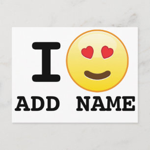 I Kärlek Anpassningsbar-vykort Vykort