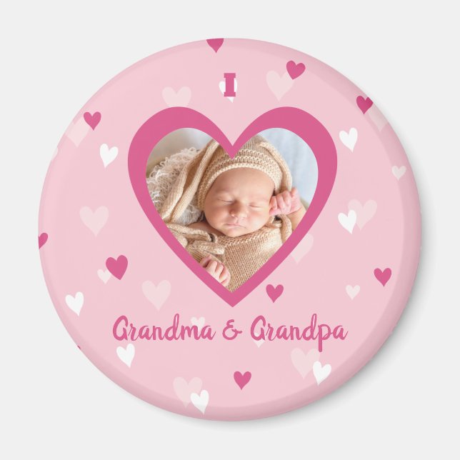 I Kärlek Anpassningsbar You Photo Hearts Valentine Magnet (Framsidan)