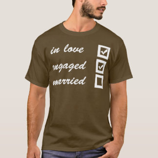 I kärlek anställdes gifta t shirt