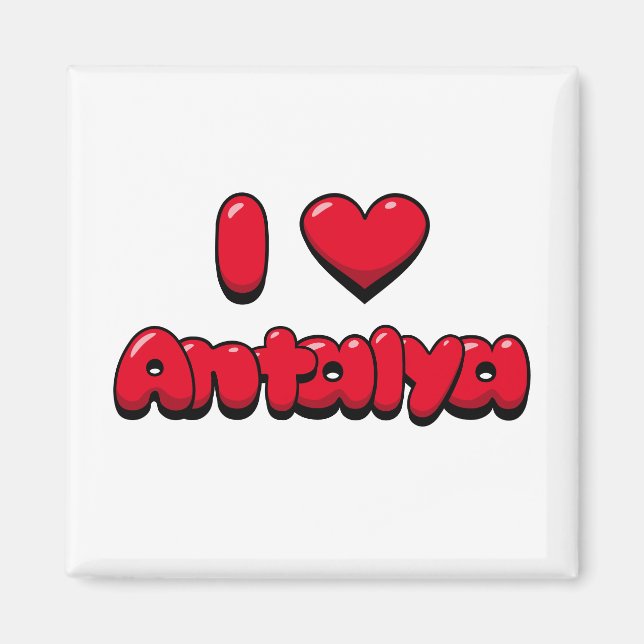I Kärlek Antalya Magnet (Framsidan)