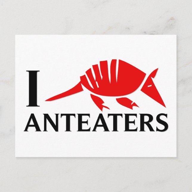 I Kärlek Anteaters Vykort (Framsida)