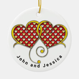 I Kärlek anteckningskortets utformning Julgransprydnad Keramik