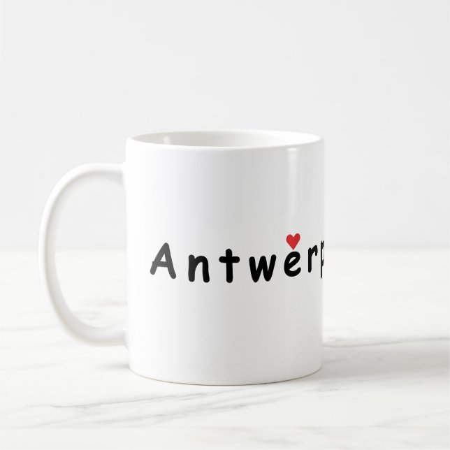I kärlek Antwerpen Kaffemugg (Vänster)